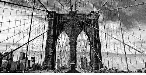 Home affaire Artprint op linnen Peter Knif Brooklyn Bridge 100x50 cm