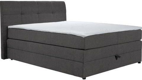 Home affaire Boxspring Finja bijzonder comfortabele lighoogte, met praktische bedkist(4 stuks )