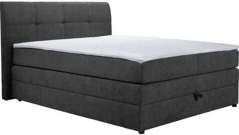 Home affaire Boxspring Finja bijzonder comfortabele lighoogte, met praktische bedkist(4 stuks )