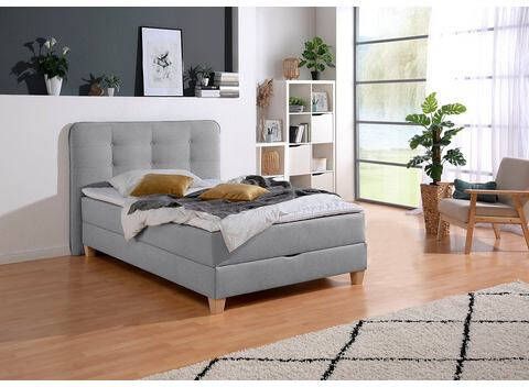 Home affaire Boxspring inclusief topmatras van koudschuim en bedkist