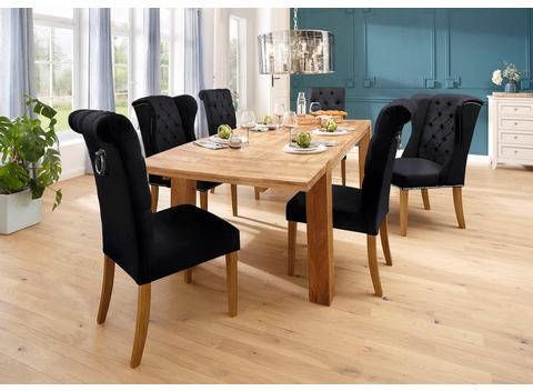 Home affaire Eetkamerstoel Liao set van 2, met chique capitonnage in de rugleuning(set )