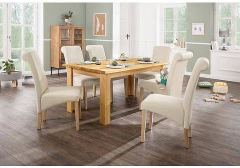 Home affaire Eettafel Ixo Met 2 decoratief gekrulde bovenbladen. Uitstekende verwerking, tijdloos design.