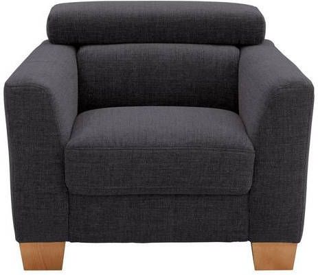 Home affaire Fauteuil Steve premium luxe met verstelbare hoofdsteun, belastbaar tot 140 kg