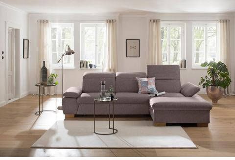 Home affaire Hoekbank Maven met récamier, hoofdsteun en armleuningverstelling, binnenvering