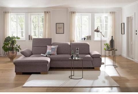 Home affaire Hoekbank Maven met récamier, hoofdsteun en armleuningverstelling, binnenvering