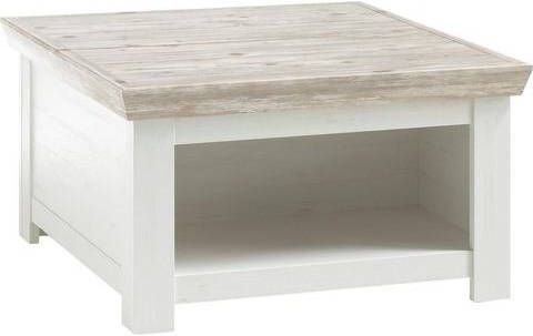 Home affaire Salontafel Florence met 1 klep en een open vak, in romantische landelijke look
