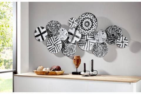 Home affaire Sierobject voor aan de wand Wanddeco, wanddecoratie, van metaal, in etno look, woonkamer