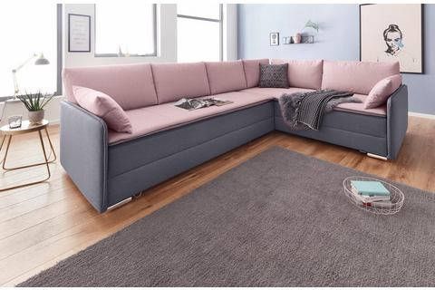 INOSIGN Hoekbank Dream met binnenvering, met slaapfunctie en bedkist