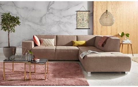 INOSIGN Hoekbank Sapporo naar keuze slaapfunctie of verstelbare zitdiepte, binnenvering