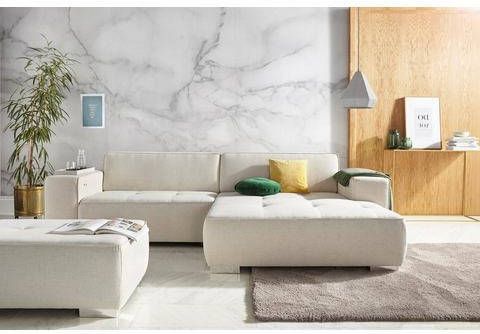 INOSIGN Hoekbank Sapporo naar keuze slaapfunctie of verstelbare zitdiepte, binnenvering