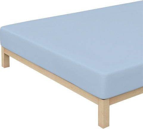 Merkloos Schlafgut Jersey Stretch Hoeslaken 95% Gebreide Jersey Katoen 5% Elastan Lits jumeaux(180/200x200/220 Cm) Aqua