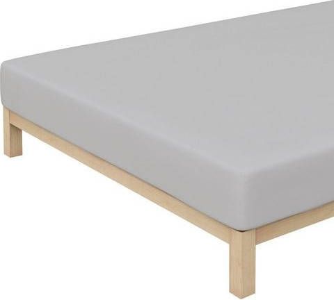 Merkloos Schlafgut Jersey Stretch Hoeslaken 95% Gebreide Jersey Katoen 5% Elastan 2 persoons(140/160x200/220 Cm) Platin