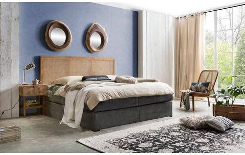 SIT Boxspring Met rotan hoofdbord