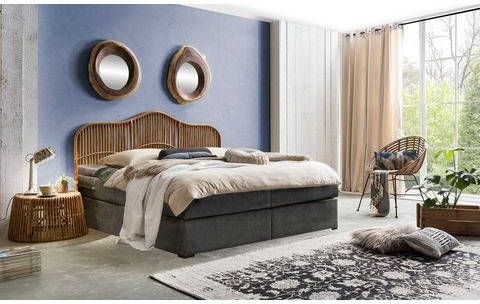 SIT Boxspring Met rotan hoofdbord