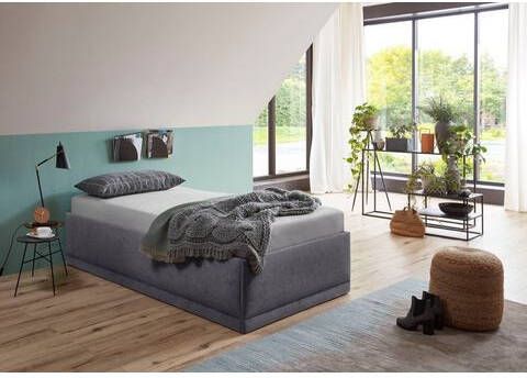 Westfalia Polsterbetten Bekleed ledikant Texel Comforthoogte met sierkussen, met bedkist bij uitvoering met matras