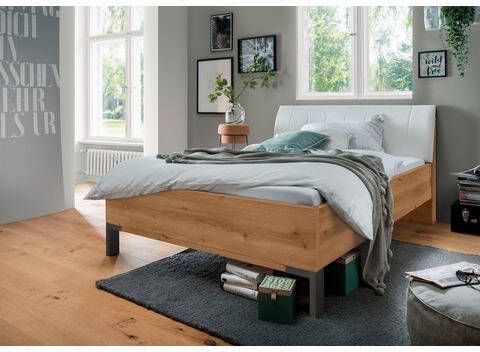 WIEMANN Futonbed Monaco met bekleed hoofdbord