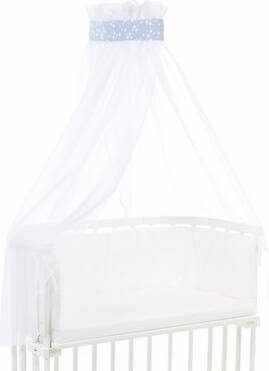 Babybay Hemeltje azuurblauw sterren wit 200 x 135 cm