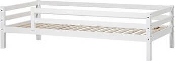 HOPPEKIDS Junior bed Basic wit 90 x 200 cm met bescherming tegen uitval