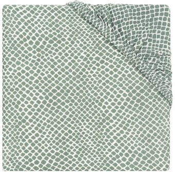 Jollein jersey wieg hoeslaken 40x80cm Snake ash green Groen