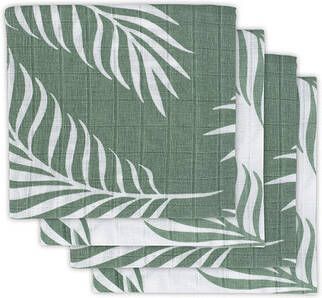 Jollein 2x Hydrofiele Multidoek Small 70x70 cm Nature Ash Green 4 stuks