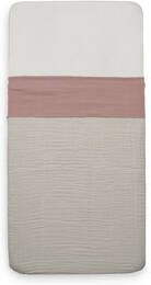 Jollein baby wieglaken 75x100cm wrinkled cotton rosewood