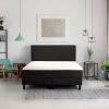 Beter Bed Basic Box Ambra Vlak Met Gestoffeerd Matras 90 x 200 cm zwart online kopen