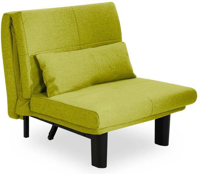 Beter Bed Select Slaapbank Chicago 80 x 195, 5 x 40, 5 cm geel/groen online kopen