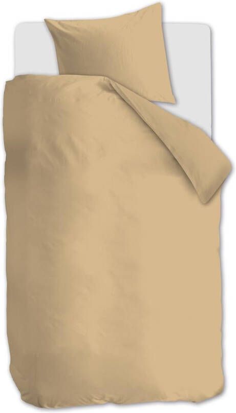 At Home Tender Dekbedovertrek 1 persoons(140x200/220 Cm + 1 Sloop) Katoen Zand